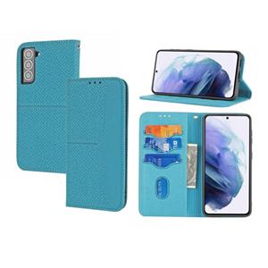 huismerk Voor Samsung Galaxy S21 + 5G Geweven textuur Stiksels Magnetische Horizontale Flip PU Lederen Case met Houder & Card Slots & Wallet & Lanyard