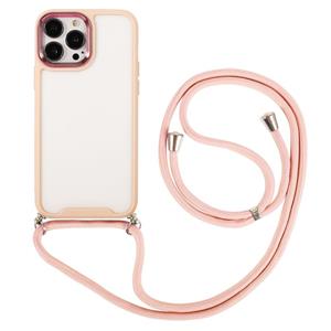 huismerk Electroplating Hawkeye -telefoonhoesje met lanyard voor iPhone 13