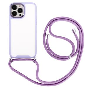 huismerk Electroplating Hawkeye -telefoonhoesje met lanyard voor iPhone 13