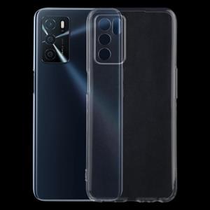 huismerk Voor OPPO A16 0.75mm Ultradunne Transparante TPU Soft Protective Case