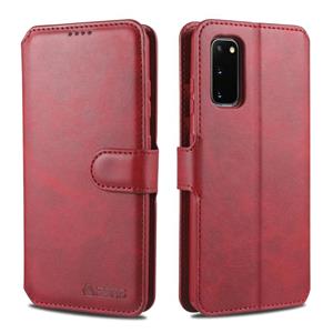 Voor Samsung Galaxy S20 Plus AZNS Kalftextuur horizontale flip lederen hoes met Holder & Card Slots & Wallet & Photo Frame(Red)