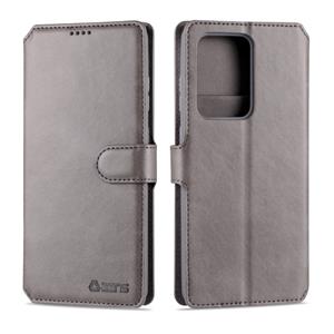 Voor Samsung Galaxy S20 Ultra AZNS Kalftextuur horizontale flip lederen hoes met Holder & Card Slots & Wallet & Photo Frame(Grijs)