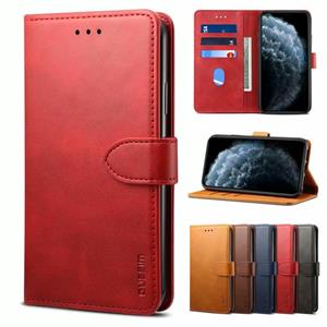 Voor Samsung Galaxy S21 + 5G GUSSIM Business Style horizontale flip lederen hoesje met houder en kaart slots &portemonnee (rood)