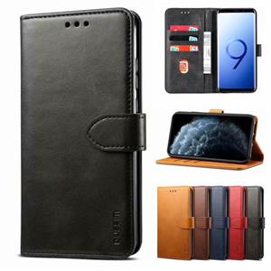 For Samsung Galaxy S21+ 5G GUSSIM Business Style Horizontal Flip Leather Case with Holder & Card Slots & Wallet(Black)