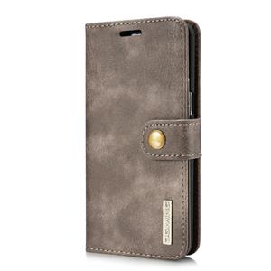 huismerk DG. MING voor Galaxy S8 Crazy Horse textuur horizontale Flip afneembare magnetische beschermhoes met houder & kaartsleuven & Wallet(Grey)