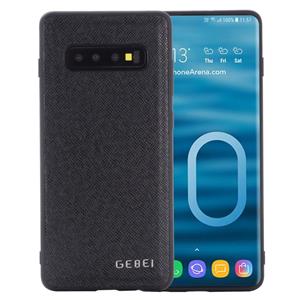 Voor Galaxy S10 GEBEI volledige dekking schokbestendig lederen beschermhoes (zwart)