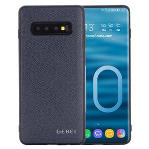 Voor Galaxy S10 GEBEI volledige dekking schokbestendig lederen beschermhoes (blauw)