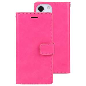 goospery Goofspery Mansoor Crazy Horse Textuur Horizontale Flip Lederen Case met Houder & Kaart Slots & Portemonnee voor iPhone 13 (Rose Red)