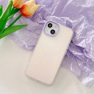 huismerk Laser Pearlescent Glitter Phone Case For iPhone 13 Pro Max(Purple)