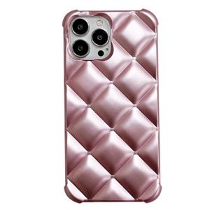 huismerk Elegante rhombische textuur TPU -telefoonhoesje voor iPhone 13 Pro Max