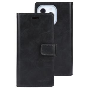 goospery Goofspery Mansoor Crazy Horse Texture Horizontale Flip Lederen Case met Houder & Card Slots & Portemonnee voor iPhone 13 Pro (Black)