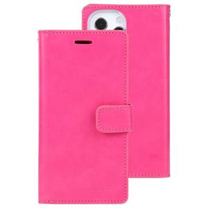 goospery Goosspery Mansoor Crazy Horse Texture Horizontale Flip Lederen Case met Houder & Card Slots & Portemonnee voor iPhone 13 Pro (Rose Red)