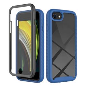 huismerk Starry Sky Solid Color Series Schokbestendige PC + TPU-hoes met PET-film voor iPhone SE 2020 / 8 / 7 (Royal Blue)