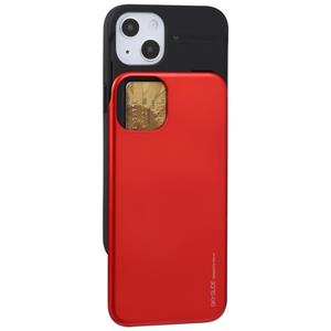 goospery Goofspery Sky Slide Bumper TPU + PC Sliding Back Cover Beschermend Case met kaartsleuf voor iPhone 13 Mini