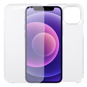 Huismerk PC + TPU ultradun dubbelzijdig all-inclusive transparant geval voor iPhone 13 mini