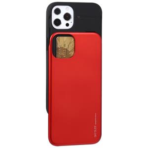 goospery Goofspery Sky Dia Bumper TPU + PC Sliding Back Cover Beschermhoes Met Kaartsleuf Voor iPhone 13 Pro