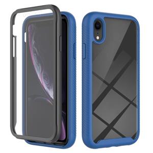 huismerk Starry Sky Solid Color Series Shockproof PC + TPU Hoesje met PET Film Voor iPhone XR (Royal Blue)