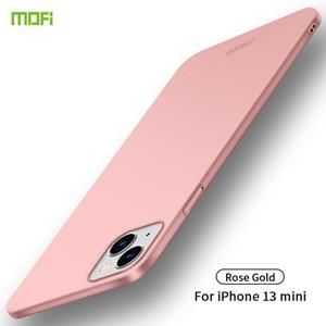 Voor iPhone 13 Mini Mofi Frosted PC ultradunne harde koffer (Rose Gold)