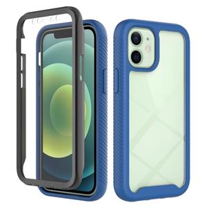 huismerk Starry Sky Solid Color Series Shockproof PC + TPU Hoesje met PET Film Voor iPhone 12 mini (Royal Blue)