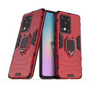 huismerk Voor Galaxy S20 Ultra Panther PC + TPU Shockproof Protective Case(Rood)