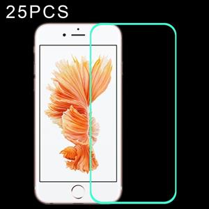 25 stks Lichtgevende Shatterproof Airbag Gehard Glasfilm voor iPhone SE 2022 / SE 2020/8/7/6/6S