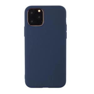 Huismerk Solid Color Frosted TPU Telefoonhoes Foriphone 13 Pro (Dark Blue)
