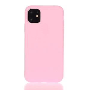 Huismerk Solid Color Frosted TPU Telefoonhoes Foriphone 13 Pro (Darj Magenta)