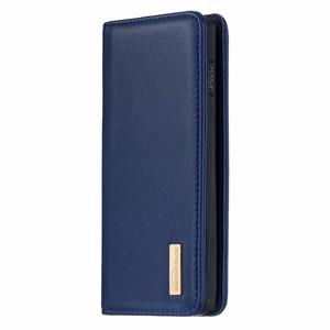 huismerk Voor Samsung Galaxy S10 2 in 1 Afneembare Magnetische Horizontale Flip Originele lederen hoes met Holder & Card Slots & Wallet(Blauw)