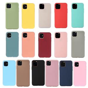 Huismerk Solid Color Frosted TPU Telefoonhoes Foriphone 13 Pro (Lake Blue)