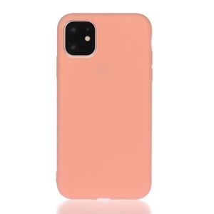 Huismerk Solid Color Frosted TPU Telefoonhoes Foriphone 13 Pro (Orange)