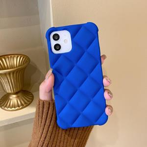 huismerk Skin Feel Matte Rhombische textuur TPU -telefoonhoesje voor iPhone 13 Pro