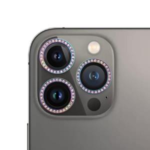 huismerk 9H Point Drill Camera Lens Protector Circle voor iPhone 13 Pro MAX / 13 PRO (Kleurrijk)