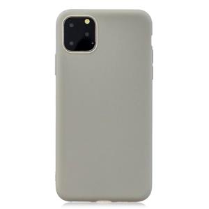 huismerk Effen kleur frosted TPU telefoonhoesje voor iPhone 13 (grijs)