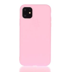 huismerk Solid Color Frosted TPU Telefooncase voor iPhone 13 (Darj Magenta)