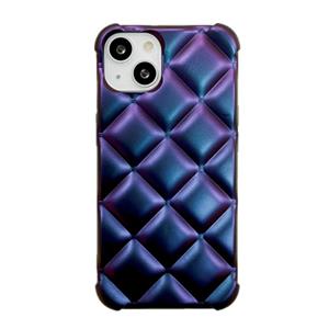 huismerk Rhombic Texture Chameleon TPU -telefoonhoesje voor iPhone 13 Pro Max (Purple)