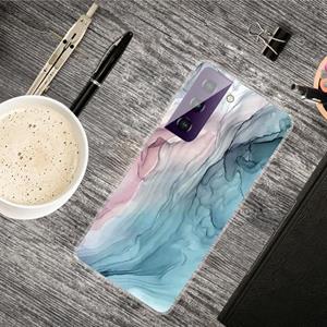 huismerk Voor Samsung Galaxy S21 Marble Shockproof TPU Beschermhoes (Abstract Grijs)