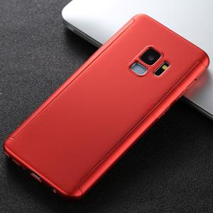 Huismerk Voor Galaxy S9 verpakt berijpte PC harde volledig Case Beschermhoes (rood)