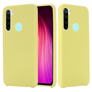 huismerk Voor Xiaomi Redmi Note 8 2021 Pure Kleur Vloeibare Siliconen Schokbestendige Volledige dekking Case