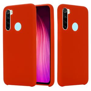 huismerk Voor Xiaomi Redmi Note 8 2021 Pure Kleur Vloeistof Siliconen Schokbestendige Volledige dekking Case