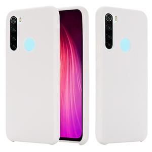 huismerk Voor Xiaomi Redmi Note 8 2021 Pure Kleur Vloeibare Siliconen Schokbestendige Volledige dekking Case