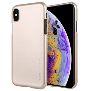 huismerk MERCURY GOOSPERY JELLY serie schokbestendig Soft TPU Case voor iPhone XS Max (goud)