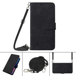 huismerk Voor Oppo Reno6 Pro Crossbody 3D-reliëf Flip lederen telefoonhoes