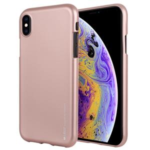 huismerk MERCURY GOOSPERY JELLY serie schokbestendig Soft TPU Case voor iPhone XS Max (Rose goud)