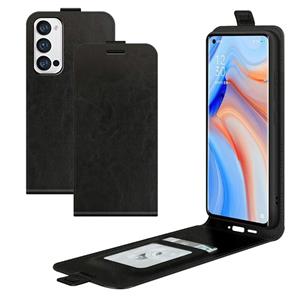 huismerk Voor Oppo Reno5 Pro + / Find X3 Neo R64 Texture Single Vertical Flip Leather beschermhoes met kaartslots en fotolijst