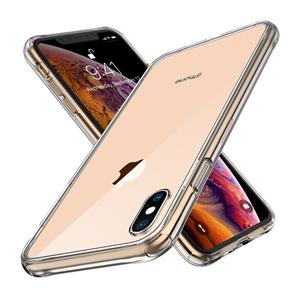 huismerk Transparant gehard glas schokbestendig Case voor iPhone XS Max