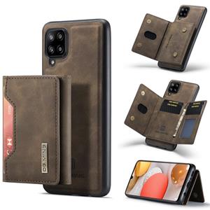 Voor Samsung Galaxy A42 5G DG.MING M2 Serie 3-voudige multi-kaarttas + magnetische achterklep schokbestendig geval met portefeuille en houderfunctie