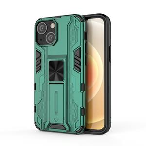 huismerk Supersonic PC + TPU Shock-proof Protective Case with Holder For iPhone 13 mini(Green)