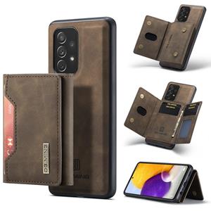 Voor Samsung Galaxy A72 5G / 4G DG.MING M2-serie 3-voudige multi-kaart tas + magnetische achterkant schokbestendig geval met portefeuille en houder fu