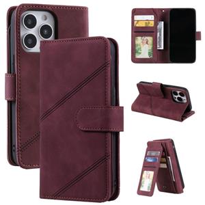 huismerk Huid voelen horizontale flip lederen telefooncase voor iphone 13 pro