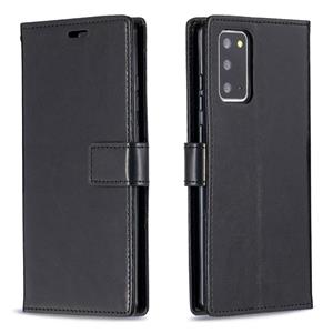 huismerk Voor Samsung Galaxy A02S EU-versie Crazy Horse Textuur Horizontale Flip Leren Case met Houder & Card Slots & Portemonnee & Fotolijst